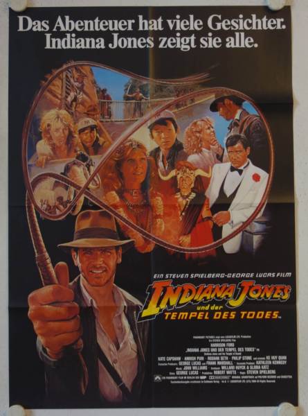 Indiana Jones and the Temple of Doom original release german movie poster